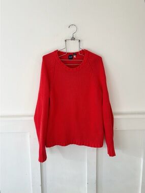 Vintage GAP red knit sweater size medium